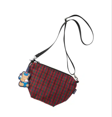 파밀리아 보트형 미니백 빨간색 체크