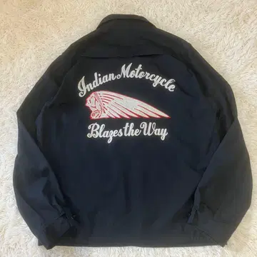 새상품급 'Indian MOTORCYCLE' 드리스카 자켓 양면 자수