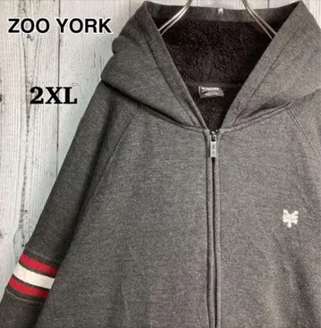 US 구제 의류 ZOO YORK 집업 후드티 두꺼운 원단 아우터 XXL