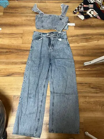 에모다 데님 셋업