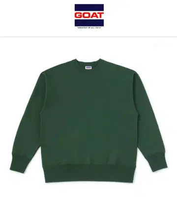 GOAT 고트 파일 안감 크루넥 맨투맨 1점 L