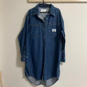 캘빈클라인 데님 셔츠 원피스 M 사이즈
