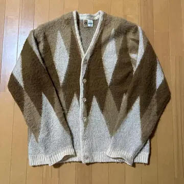 PENNEY'S TOWNCRAFT 다이아몬드 패턴 가디건 M