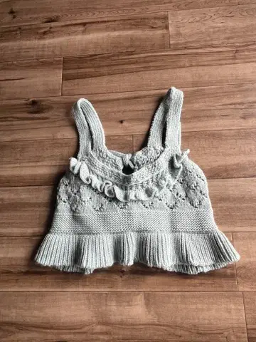 이케다 이즈미 PUR 프릴 니트 뷔스티에