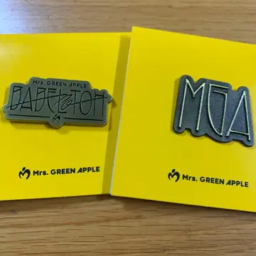 Mrs. GREEN APPLE 핀 배지 2세트