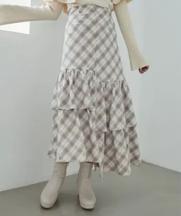 [ 미사용 새상품 ] MAJESTIC LEGON 체크 아지메 스커트