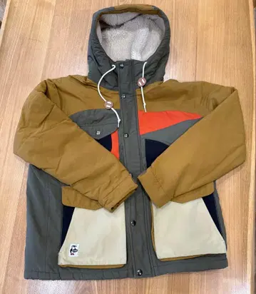 CHUMS 컬러 블록 마운틴 후드티