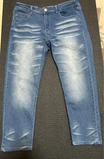 라이트 블루 슬림핏 데님 L