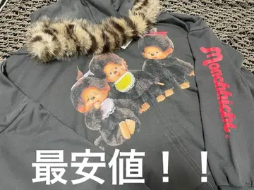 [ monchhichi x jouetie ] 퍼 도킹 ZIP 후디