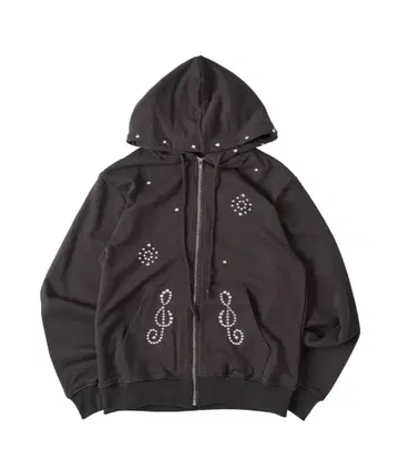 FCMM 스터드 집업 후디 브라운 S