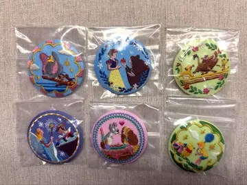 [미사용] 디즈니 자수 캔뱃지 6개 세트