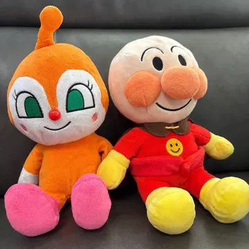 호빵맨과 짤랑이 봉제 인형 세트 약 30cm