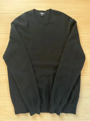 UNIQLO 캐시미어 스웨터 블랙 XL