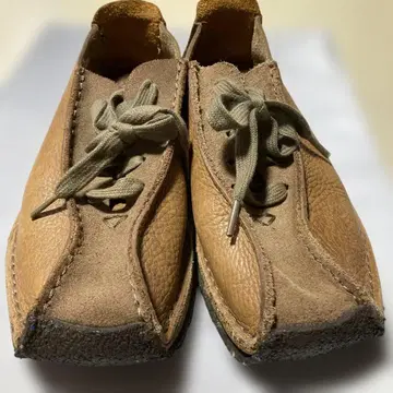 Clarks 데크 슈즈 브라운 가죽 ORIGINALS