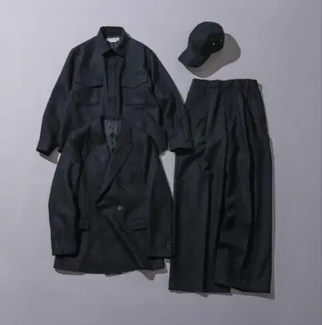 UNION LAUNCH 와이드 팬츠 블랙 S 사이즈