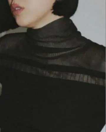 [ miesrohe ] 시어 RIB 절개 니트탑