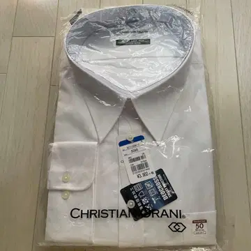 CHRISTIAN ORANI 화이트 드레스 셔츠 50