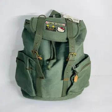 헬로키티 KT 밀리터리 백팩 모스G 카키 헤이세이 레트로