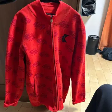 칼 카니 레드 집업 트레이닝복 L