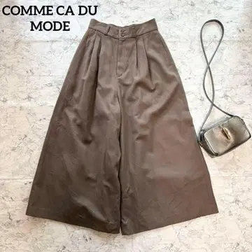 [ 꼼사데모드 ] 캐시미어 혼방 울 가우초 팬츠 뉘앙스 스칼라 S 깔끔한