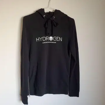 HYDROGEN 블랙 후드티 스컬 y2k 다크코어 해골 도쿠로