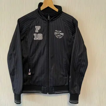 FILA 골프 자켓 M 블랙 스트라이프