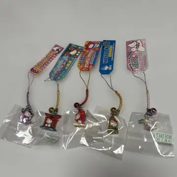 지역 한정 키티 히로시마 한정판 스트랩 5개 세트