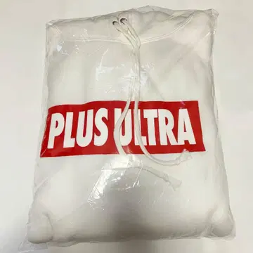 [ 미사용 ] 히로아카 PLUS ULTRA 빅 실루엣 후드티 화이트 M