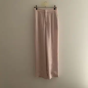 유나이티드 애로우즈 새틴 팬츠 핑크 베이지