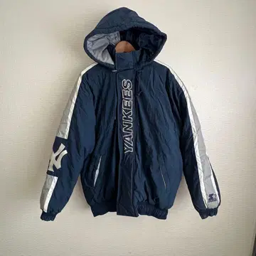 90s 스타터 MLB 뉴욕 양키스 후디 스타디움 자켓