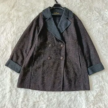 새상품급 레리안 더블 P코트 이탈리아 페를라 알파카 원단 XL