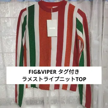 FIG&VIPER 스트라이프 니트탑 F 사이즈