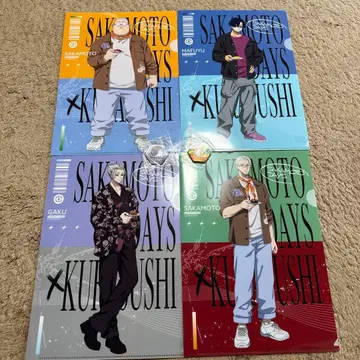 SAKAMOTO DAYS 클리어 파일 4장 세트, 배지 2개