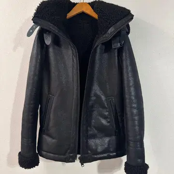 다케오 키쿠치 보아 라이닝 후드 부착 자켓 블랙 M 사이즈