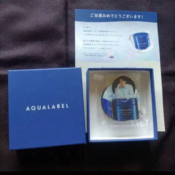 당선품 시세이도 아쿠아 라벨 시마자키 노부나가 아크릴 스탠드