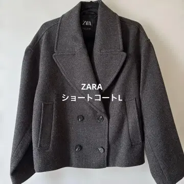 ZARA 더블 브레스트 자켓 차콜 그레이 L 사이즈