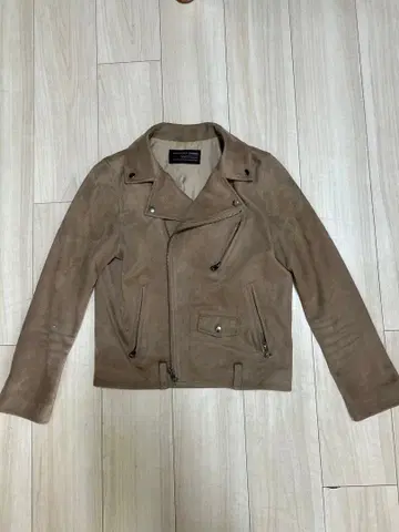 [ 어반 리서치 ] 베이지 스웨이드 라이더 자켓