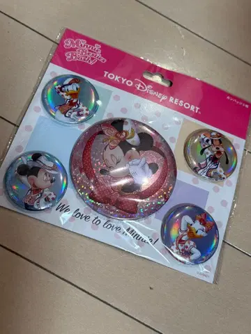 도쿄 디즈니 리조트 캔뱃지 세트