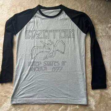 LED ZEPPELIN 1977년 미국 투어 롱 T셔츠