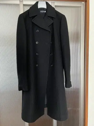 ASPESI 아스펜지 울 캐시미어 혼방 P 코트 일본제 블랙 42 M