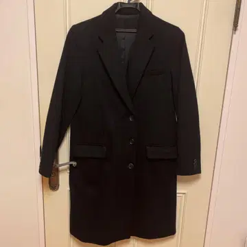 롱 체스터 코트 블랙 어반 리서치