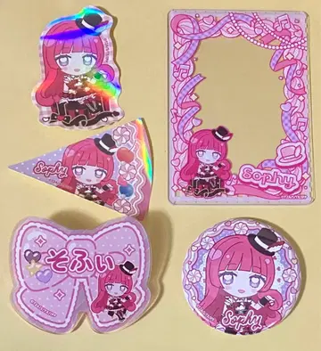 프리파라 캐릭터 배지 카드 케이스 스티커 소피 5