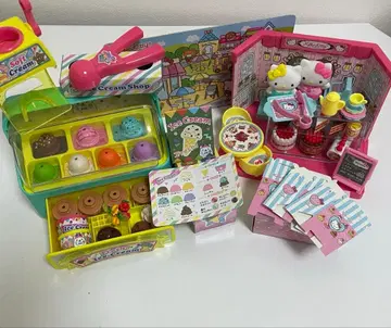 [ 결품 없음 ] 헬로키티 케이크 가게와 아이스크림 가게 세트