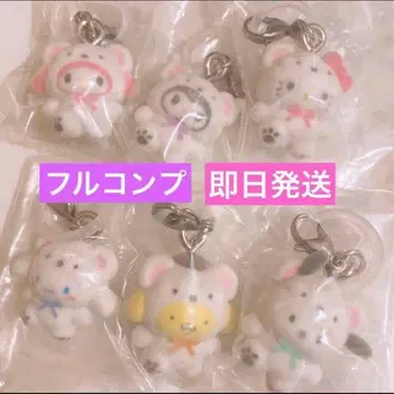 산리오 메지루시 액세서리 복슬복슬 스노우 플로키 컴프