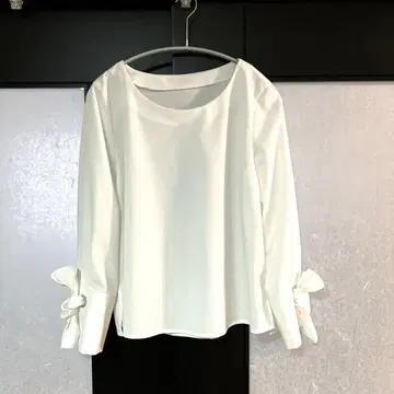 Natural Beauty Basic 소매 리본 블라우스 S