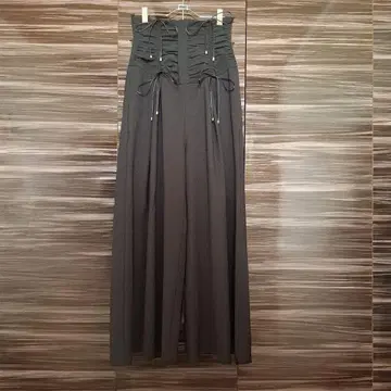 [ 미사용 새상품 ] 팬츠 snidel 스나이델 블랙 슬랙스 와이드