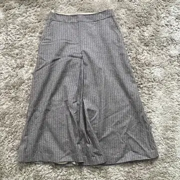 23구 롱 플레어 스커트 체크 무늬 36