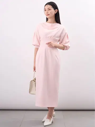 CELFORD 드레이프 타이트 컷 원피스