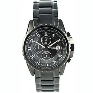 FOSSIL 크로노그래프 블랙 손목시계