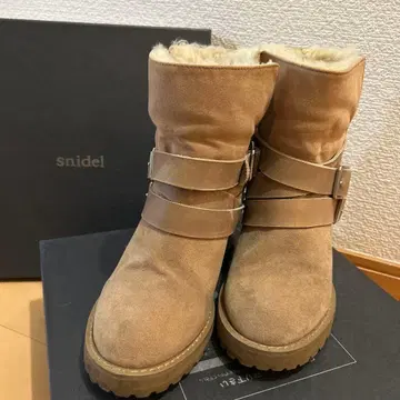 snidel 베이지 어그 부츠